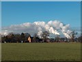 Power station and wind turbines near Airmyn