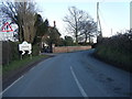 Tattenhall village entrance sign on Rocky Lane