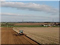 Winter ploughing at Great Wilbraham Hall Farm