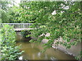 Footbridge over the River Ravensbourne near Bournville Road, SE6