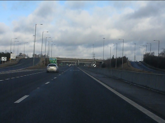 Junction panorama, A494/A548 intersection