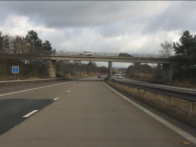 M56 Motorway - A5032 overbridge