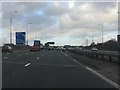 M6 Motorway crossing the Cheshire Lines railway