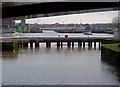 View of Cumberland Basin from below Plimsoll Bridge, Bristol