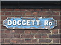 Old sign for Doggett Road, SE6