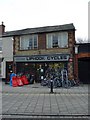 Cycle shop in The Square