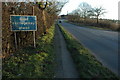 The A44 approaching Wickhamford