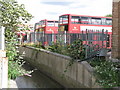 Buses at the rear of Catford bus garage, Bromley Road, SE6