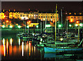 Bangor Marina at night