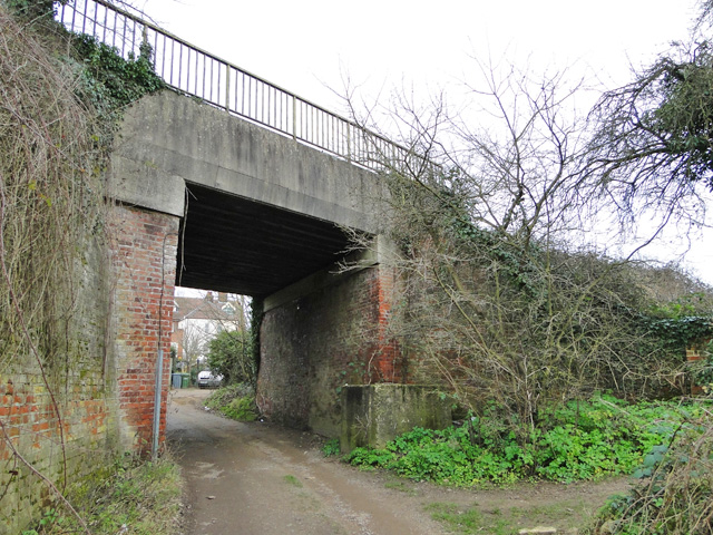 Railway bridge carrying the Norwich to Cromer line