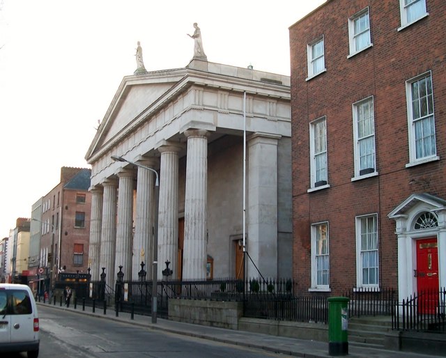 The portico of Dublin's Pro-Cathedral