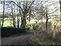 Road across valley bottom