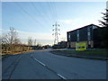 January at the access road to the Wessex Gate Industrial Estate