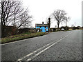 TL7049 : Bright blue cottage on the A143 near Barnardiston by Adrian S Pye
