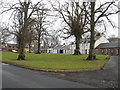 Village scene at Skirling, Peeblesshire.