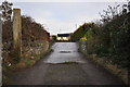 A bridge which carries a track from the sewage treatment works over Knowl Water