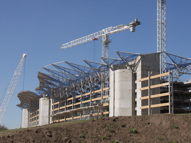 Construction of the new Ascot Races grandstand