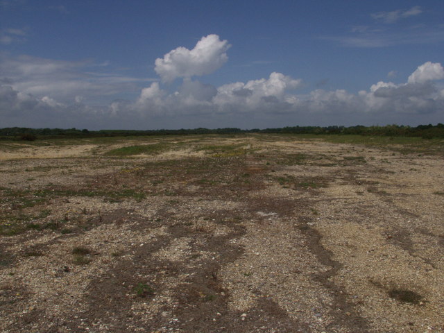 Remains of the runway on Greenham Common Airfield