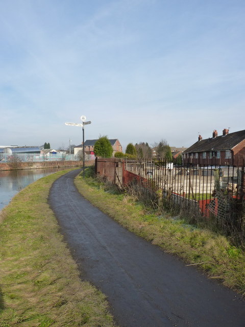 Towpath on the Birmingham Canal at Tipton Junction