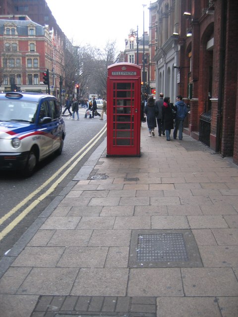 K6 Telephone Box on Shaftesbury Avenue