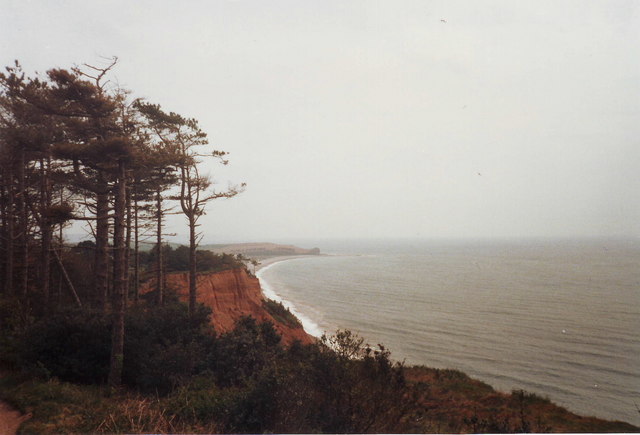 Cliffs west of Budleigh Salterton