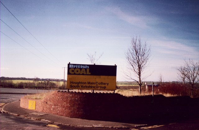 Houghton Main Colliery sign