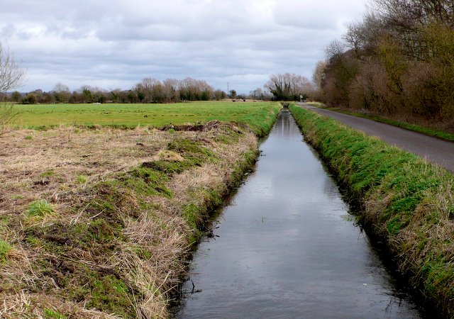 Rhyne on Godney Moor © Nigel Mykura cc-by-sa/2.0 :: Geograph Britain ...