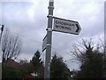 Sign at junction of Halebourne Lane, West End