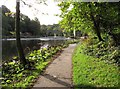 NZ2742 : Riverside path, Durham by Richard Webb