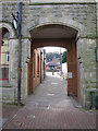 Arch under the town hall building