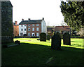 High Street houses seen from the churchyard, Foulsham