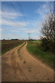 TL7444 : Track and footpath near Stoke-by-Clare by Bob Jones