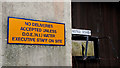 Old sign, Portavo reservoir