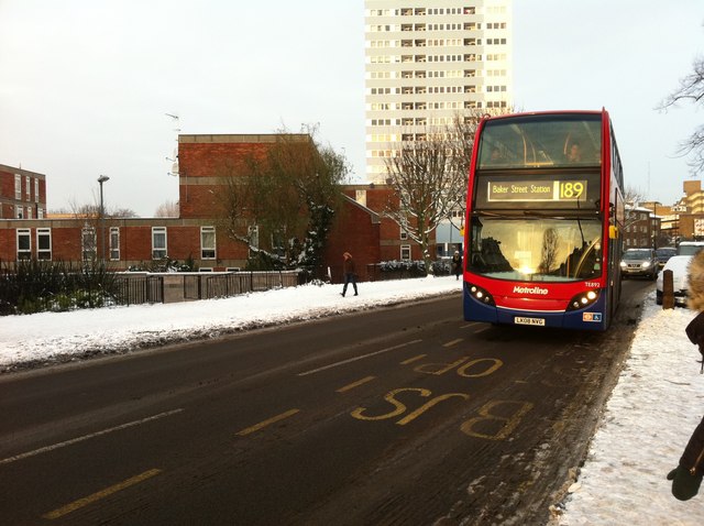 Bus 189 Route Map Route 189 Bus On Abbey Road © Oxyman :: Geograph Britain And Ireland