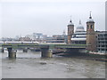TQ3280 : River Thames and Cannon Street station by Malc McDonald