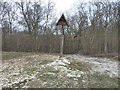 Owl nesting box and bridleway marker