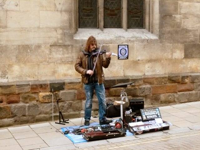 Street Busker In York Andy Farrington Geograph Britain And Ireland