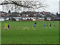 Junior football training