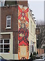 Mural by Inkie on The Star of Kings, York Way, N1