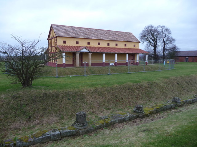 The replica Roman villa at Wroxeter