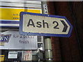 Sign to Ash, High Street Aldershot