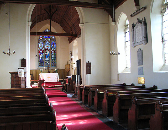 All Saints church, Wood Norton - view east