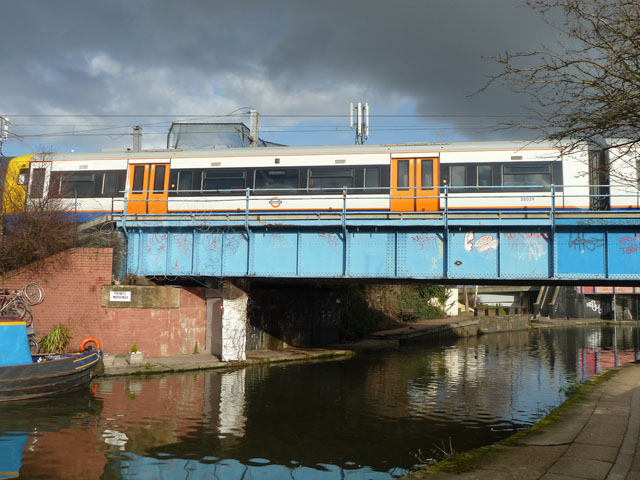 The West London Line crosses the Grand Union Canal