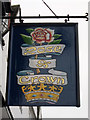 TR1458 : Rose & Crown sign by Oast House Archive