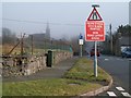 New road signs near Pont Fawr