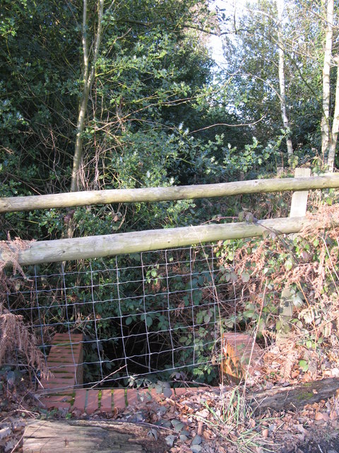 Culvert on Barnet Wood Road for a drain feeding the River Ravensbourne