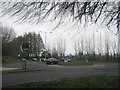 A256  and A258 road junction roundabout