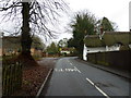 Approaching a thatched cottage in Longparish