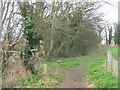 Footpath junction near Eastry