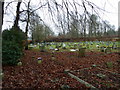 A wintry scene at Longparish Cemetery